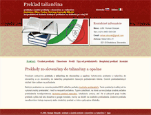 Tablet Screenshot of preklady-taliancina.sk